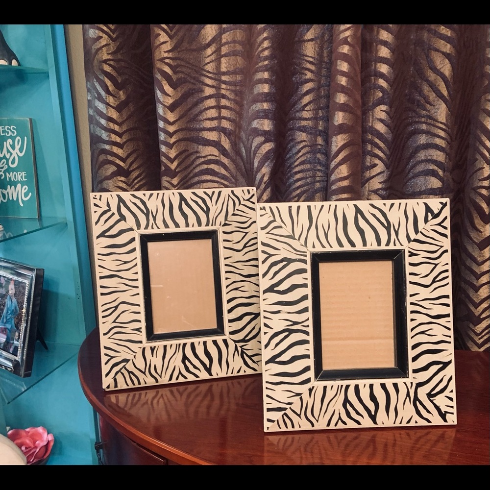 Pier one animal print frames 5 x 7